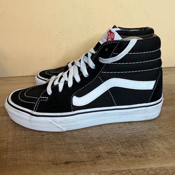 Vans Off The Wall Hi Top Old Skool Pro Black Skateboard Shoes Men 7 women’s 8.5 - Picture 3 of 7